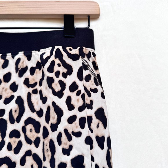 ATM Leopard Silk Pull-On Skirt - Picture 7 of 8